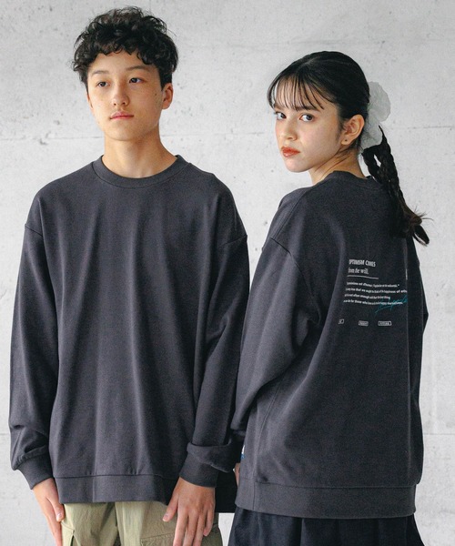 GLOBAL WORK（グローバルワーク）の「USAグラフィックスウェット/AND YUA ANY/115728（スウェット・キッズ・ホワイト系5/ブラック系9/ライトグレー系2/グレー系8/ベージュ系1/ライトグレー系1/杢グレー/ライトグレー系3/ブラック系/グレー/グレー系9・150cm/160cm/170cm）」の10枚目の写真