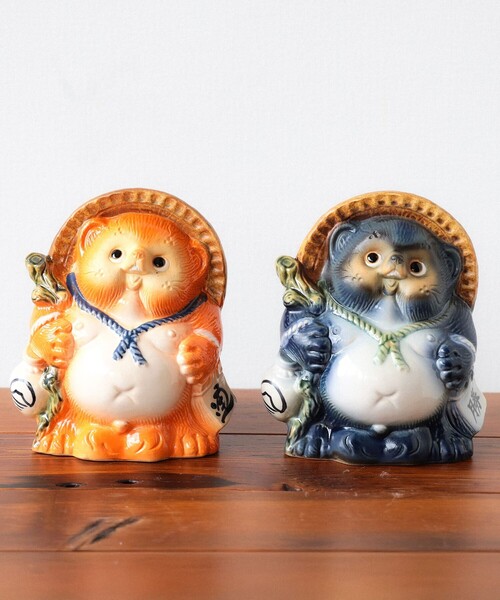 別注】信楽焼 たぬき 橙 中（インテリア雑貨）｜BEAMS JAPAN（ビームス