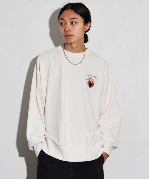 【Ed Hardy】ロゴ プリント スウェットショーツ 関税送料込 セール】Ed Hardy/エドハーディー 別注 イーグル バックプリント