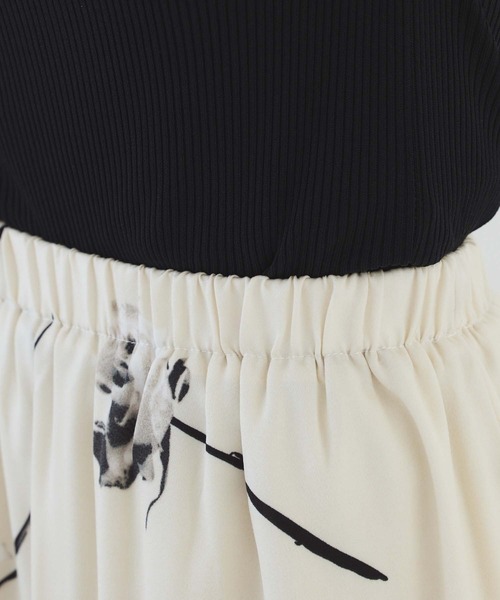 fifth（フィフス）の「モノトーンフラワープリントスカート（スカート・レディース・ブラック/アイボリー・M）」の15枚目の写真