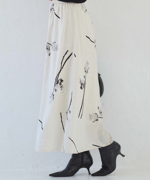 fifth（フィフス）の「モノトーンフラワープリントスカート（スカート・レディース・ブラック/アイボリー・M）」の13枚目の写真