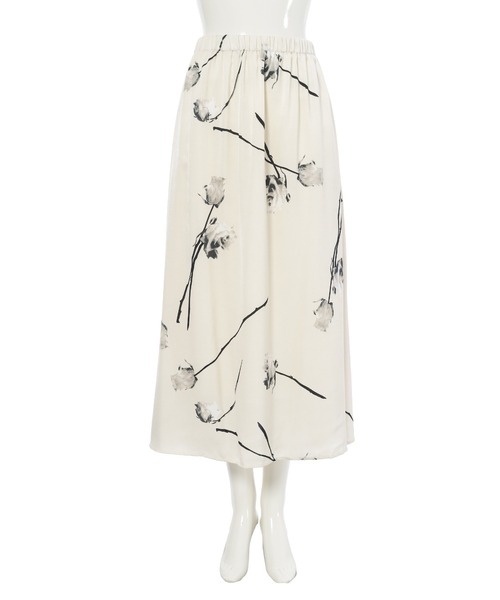 fifth（フィフス）の「モノトーンフラワープリントスカート（スカート・レディース・ブラック/アイボリー・M）」の19枚目の写真