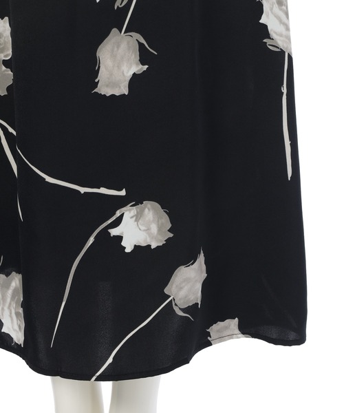 fifth（フィフス）の「モノトーンフラワープリントスカート（スカート・レディース・ブラック/アイボリー・M）」の7枚目の写真