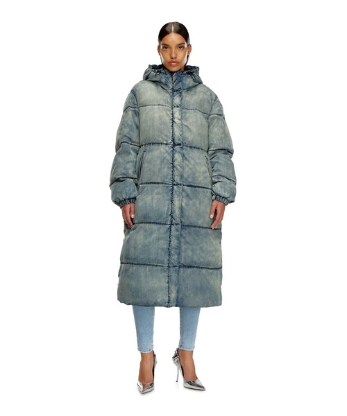 DIESEL（ディーゼル）の「レディース パファーコート ロング丈（その他アウター・レディース・インディゴブルー・36/40/38/42）」の5枚目の写真