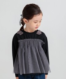 BRANSHES | チュールドッキング長袖Ｔシャツ(Tシャツ/カットソー)