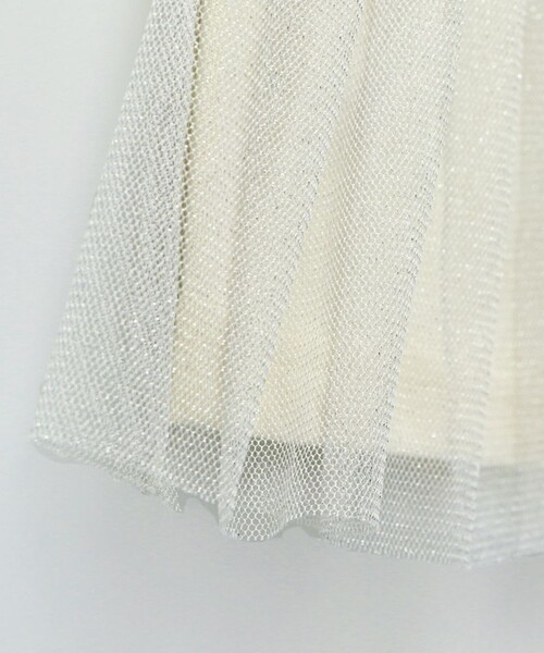 BRANSHES（ブランシェス）の「チュールドッキング長袖Ｔシャツ（Tシャツ/カットソー・キッズ・ピンク/アイボリー/ブラック・150/140/100/80/120/90/130/110）」の6枚目の写真