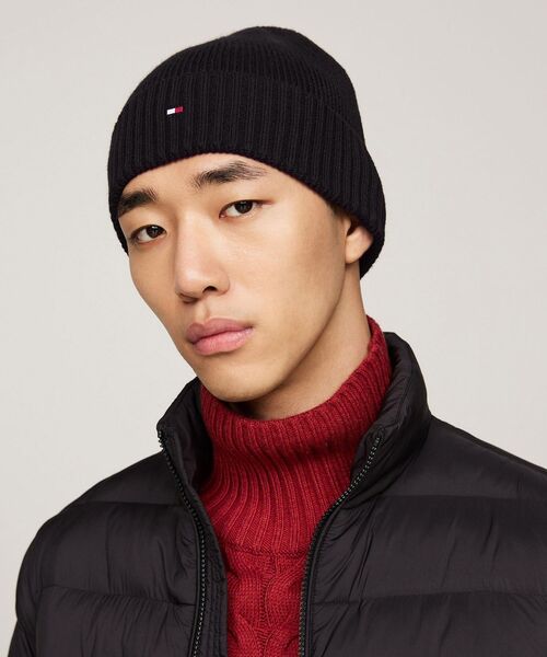 TOMMY HILFIGER（トミーヒルフィガー）の「コットンニットキャップ（ニットキャップ/ビーニー・メンズ・ブラック/グレー/ピンク/ネイビー/イエロー/レッド・FREE）」の17枚目の写真