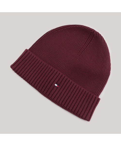 TOMMY HILFIGER（トミーヒルフィガー）の「コットンニットキャップ（ニットキャップ/ビーニー・メンズ・ブラック/グレー/ピンク/ネイビー/イエロー/レッド・FREE）」の5枚目の写真