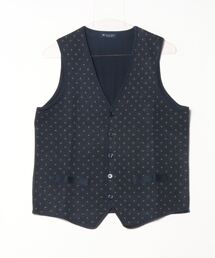 BRICK HOUSE by TOKYO SHIRT | 小紋メンズニットジレ(ベスト)