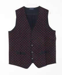 BRICK HOUSE by TOKYO SHIRT | 小紋メンズニットジレ(ベスト)