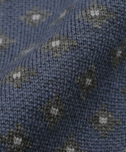 BRICK HOUSE by TOKYO SHIRT(ブリックハウス)の「小紋メンズニットジレ(ベスト・メンズ・ネイビー/ネイビー系2・M/L/LL)」の10枚目の写真
