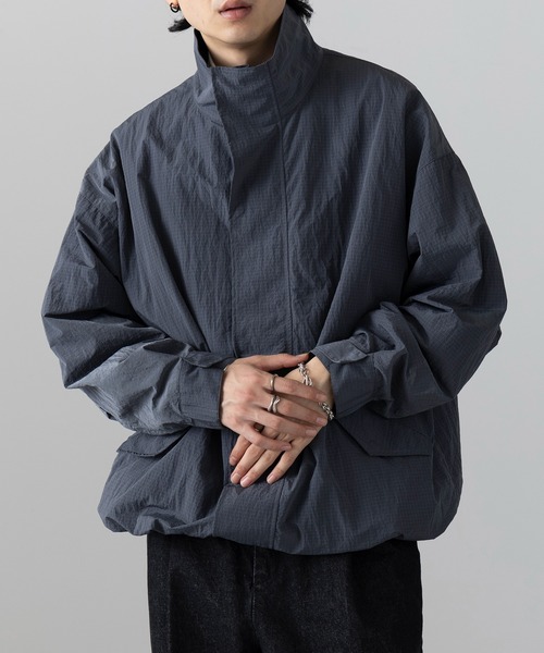 MAISON CLUB(メゾンクラブ)の「【MAISON CLUB】Ripstop Short Mil Coat M-65 / リップストップショートモッズコート(ミリタリージャケット・メンズ・ブラック/グレー/ネイビー/カーキ/ブラウン・L/M)」の20枚目の写真