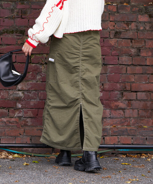 CIAOPANIC(チャオパニック)の「【UNESS/ユーネス】ギャザーカーゴスカート(スカート・レディース・カーキ・MEDIUM/SMALL)」の9枚目の写真