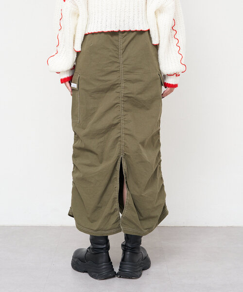 CIAOPANIC(チャオパニック)の「【UNESS/ユーネス】ギャザーカーゴスカート(スカート・レディース・カーキ・MEDIUM/SMALL)」の15枚目の写真