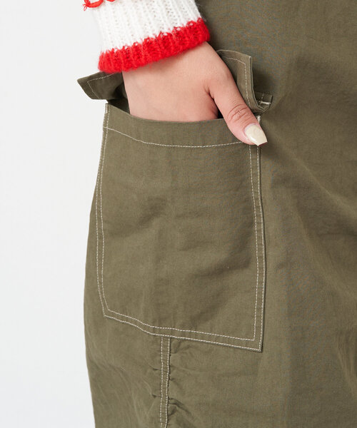 CIAOPANIC(チャオパニック)の「【UNESS/ユーネス】ギャザーカーゴスカート(スカート・レディース・カーキ・MEDIUM/SMALL)」の16枚目の写真