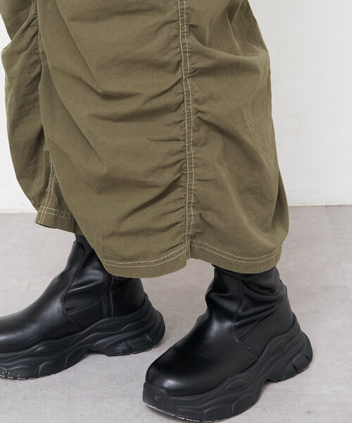 CIAOPANIC(チャオパニック)の「【UNESS/ユーネス】ギャザーカーゴスカート(スカート・レディース・カーキ・MEDIUM/SMALL)」の20枚目の写真