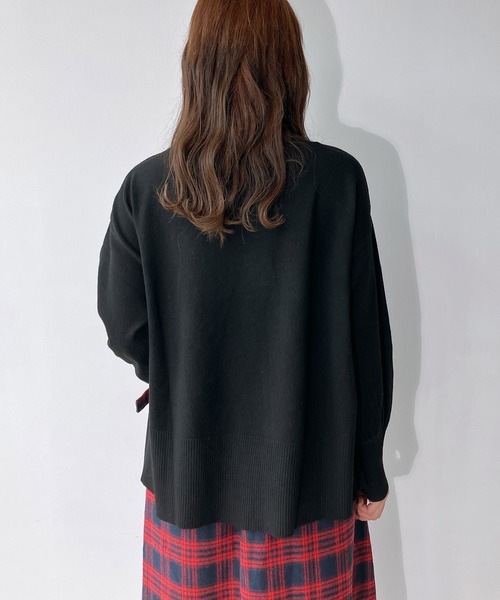 AS KNOW AS plus（アズノゥアズプラス）の「◇マシュマロカラーハイネックニットプルオーバー（ニット/セーター・レディース・ライトグレー/レッド/ホワイト系/ブラック/オフホワイト/ダークグリーン/ブルー・FREE）」の11枚目の写真