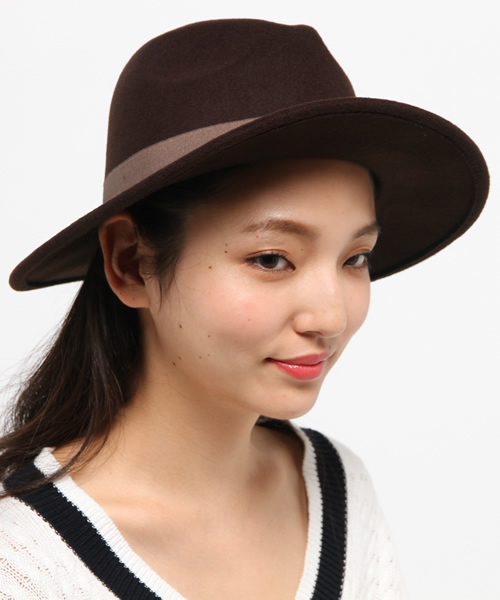 WEGO（ウィゴー）の「WEGO/ツバ広ハット（ハット・レディース・ブラック/ブラウン/ワイン/カーキ/ネイビー/ベージュ/オレンジ/ライトベージュ/グレイッシュベージュ・FREE）」の19枚目の写真