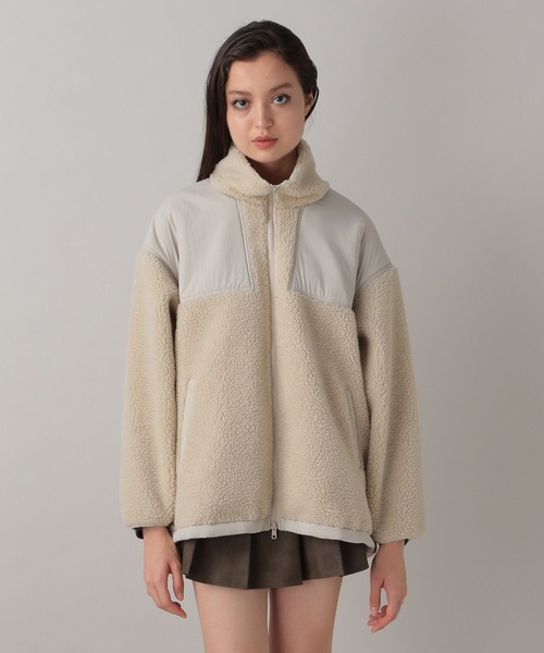 FOREVER 21（フォーエバー トゥエンティーワン）の「【2024FW】ボアスタンドブルゾン（ブルゾン・レディース・アイボリー/チャコールグレー・FREE）」の11枚目の写真