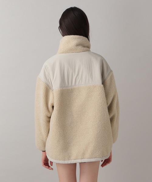 FOREVER 21（フォーエバー トゥエンティーワン）の「【2024FW】ボアスタンドブルゾン（ブルゾン・レディース・アイボリー/チャコールグレー・FREE）」の13枚目の写真