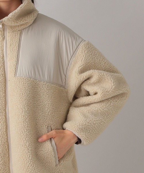 FOREVER 21（フォーエバー トゥエンティーワン）の「【2024FW】ボアスタンドブルゾン（ブルゾン・レディース・アイボリー/チャコールグレー・FREE）」の16枚目の写真