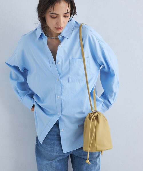 green label relaxing（グリーンレーベルリラクシング）の「ドロスト 2WAY バッグ（ショルダーバッグ・レディース・シルバー/ブラック/ベージュ・FREE）」の7枚目の写真