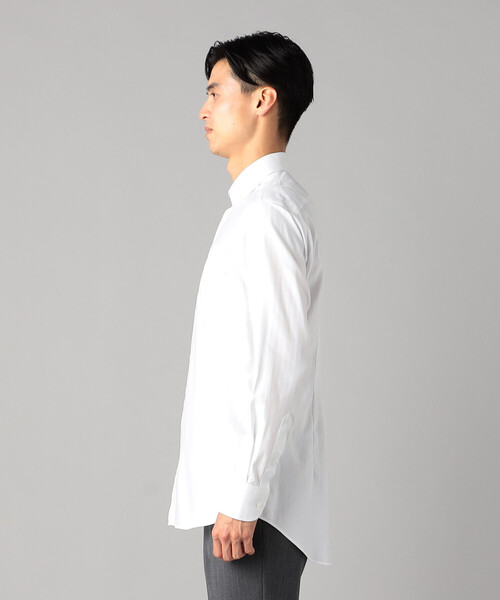 COMME CA MEN(コムサメン)の「コットンヘリンボーン カッタウェイカラードレスシャツ (ホワイト)(シャツ/ブラウス・メンズ・ホワイト・M/L/S)」の15枚目の写真