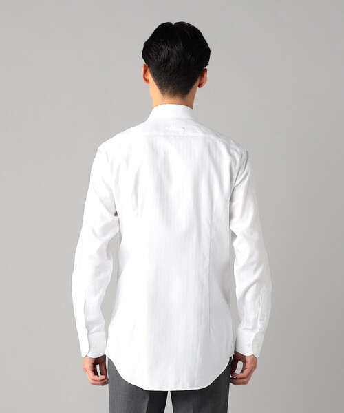 COMME CA MEN(コムサメン)の「コットンヘリンボーン カッタウェイカラードレスシャツ (ホワイト)(シャツ/ブラウス・メンズ・ホワイト・M/L/S)」の16枚目の写真