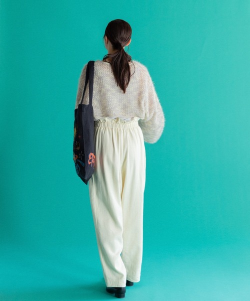 AMERICAN RAG CIE（アメリカンラグシー）の「LEIN 刺繍トートバッグ（トートバッグ・レディース・ホワイト/ブラック・FREE）」の16枚目の写真