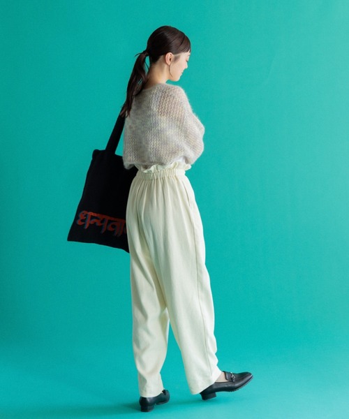 AMERICAN RAG CIE（アメリカンラグシー）の「LEIN 刺繍トートバッグ（トートバッグ・レディース・ホワイト/ブラック・FREE）」の17枚目の写真