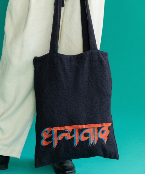 AMERICAN RAG CIE（アメリカンラグシー）の「LEIN 刺繍トートバッグ（トートバッグ・レディース・ホワイト/ブラック・FREE）」の12枚目の写真