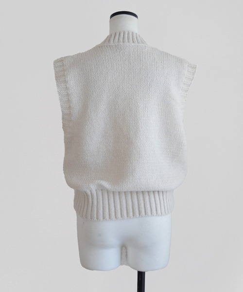 MARINA RINALDI マリナリナルディ ニット ベスト スパンコール Marient ベスト ジレ スパンコールニットベスト レディース