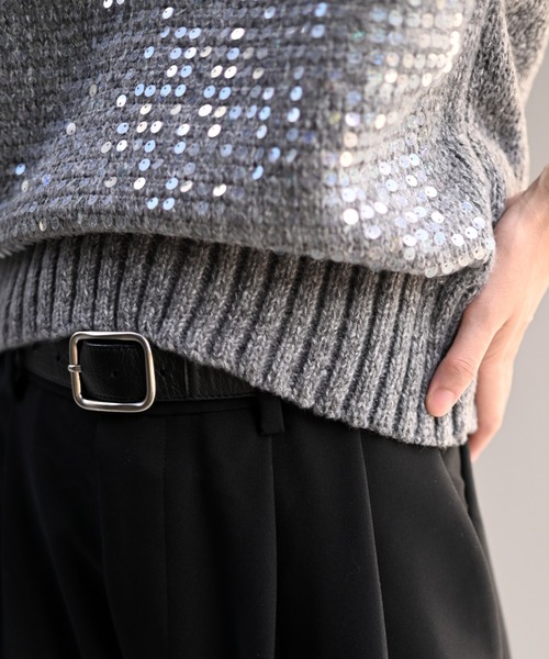 MARINA RINALDI マリナリナルディ ニット ベスト スパンコール MARINA RINALDI マリナリナルディ ニット ベスト スパンコール