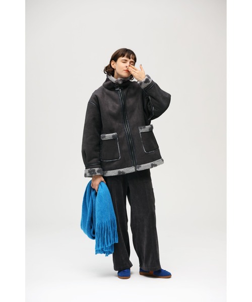 niko and...（ニコアンド）の「オリジナルラッセルストール（ストール/ショール・レディース・ピンク/アイボリー/ブルー/チャコール/オレンジ・0）」の21枚目の写真