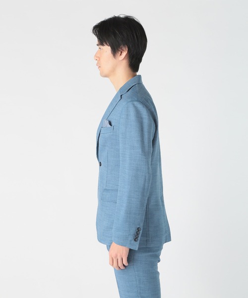 CROWDED CLOSET(クラウデッドクローゼット)の「Reflax スラブツイルジャケット(テーラードジャケット・メンズ・チャコールグレー/ブルー/ネイビー・02/01/04/03)」の4枚目の写真