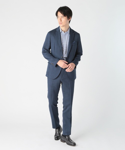 CROWDED CLOSET(クラウデッドクローゼット)の「Reflax スラブツイルジャケット(テーラードジャケット・メンズ・チャコールグレー/ブルー/ネイビー・02/01/04/03)」の7枚目の写真