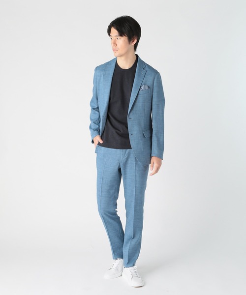 CROWDED CLOSET(クラウデッドクローゼット)の「Reflax スラブツイルジャケット(テーラードジャケット・メンズ・チャコールグレー/ブルー/ネイビー・02/01/04/03)」の6枚目の写真