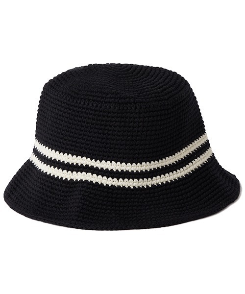 F.A.T fat watson ワトソン　ハット　クロシェハット　ブラック FAT（エフエイティー）の「WATSON（ハット）」 - WEAR