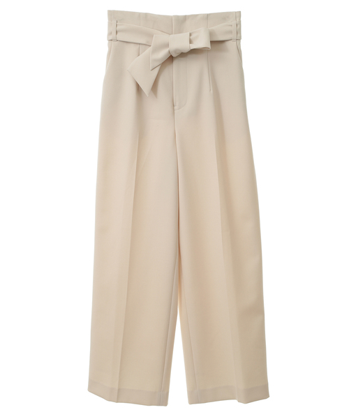 Tiara(ティアラ)の「ハイウエストベルテッドワイドパンツ(セットアップ対応)(その他パンツ・レディース・ネイビー/ベージュ・2/3)」の7枚目の写真