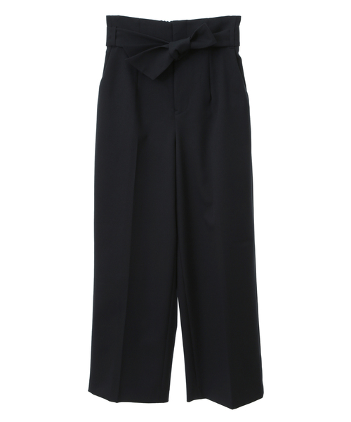 Tiara(ティアラ)の「ハイウエストベルテッドワイドパンツ(セットアップ対応)(その他パンツ・レディース・ネイビー/ベージュ・2/3)」の19枚目の写真