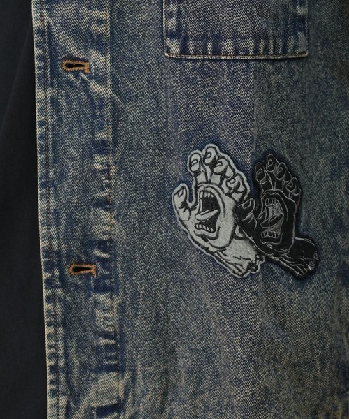 SANTA CRUZ(サンタクルーズ)の「【ムラサキスポーツ限定】SANTACRUZ/サンタクルーズ デニムジャケット ワッペン 刺繍 502251101(その他アウター・メンズ・グリーン/ブラック・M/L)」の15枚目の写真