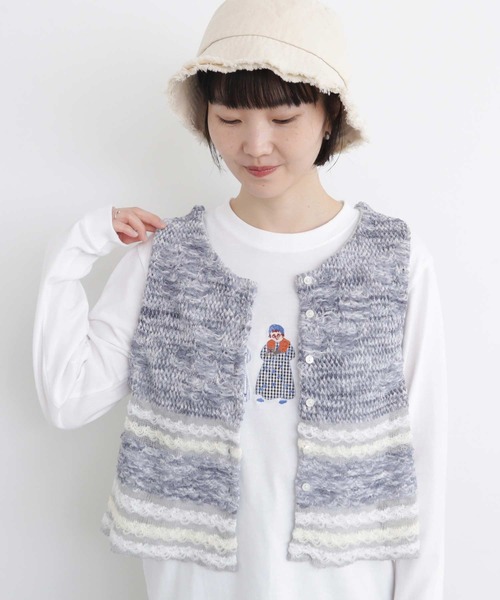 アトリエドゥサボン ベスト 未使用 l'atelier du savon（アトリエドサボン）の「もちもち裏毛