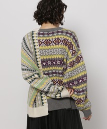 niko and... | リメイク風フェアアイルニットプルオーバー(ニット/セーター)