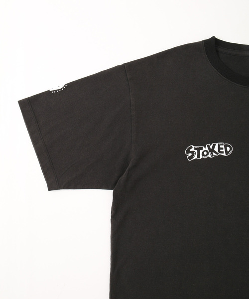 JUNRED(ジュンレッド)の「【Chocomoo×JUNRED】コラボピグメントTシャツ(Tシャツ/カットソー・メンズ・チャコールグレー/ブルー系その他4・L/S/M)」の7枚目の写真