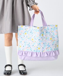 agnes b　ロゴ刺繍　かごバッグ　トートバッグ キッズ ロゴ刺繍 レッスンバッグ（トートバッグ）｜agnes b