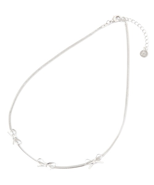 niko and...(ニコアンド)の「3リボンネックレス(ネックレス・レディース・イエロー/グレー・0)」の3枚目の写真