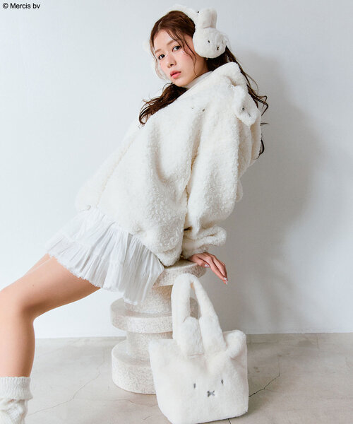 Miffy（ ミッフィー）の「miffyファーミニトートバッグ（トートバッグ・レディース・ブラウン/オフホワイト・FREE）」の18枚目の写真