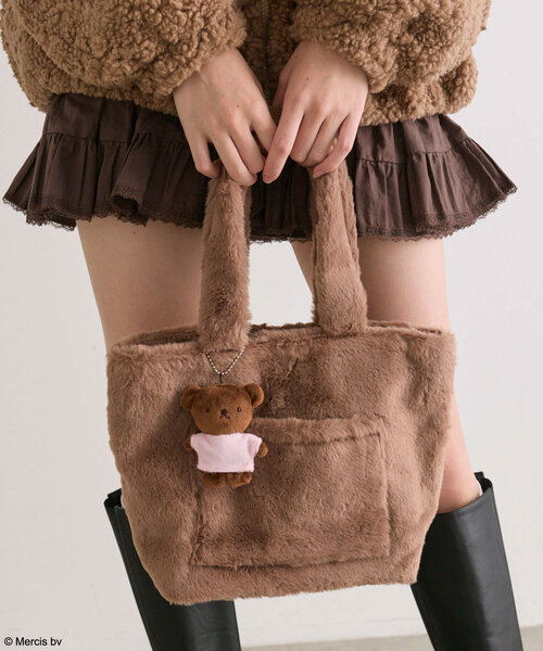 Miffy（ ミッフィー）の「miffyファーミニトートバッグ（トートバッグ・レディース・ブラウン/オフホワイト・FREE）」の11枚目の写真