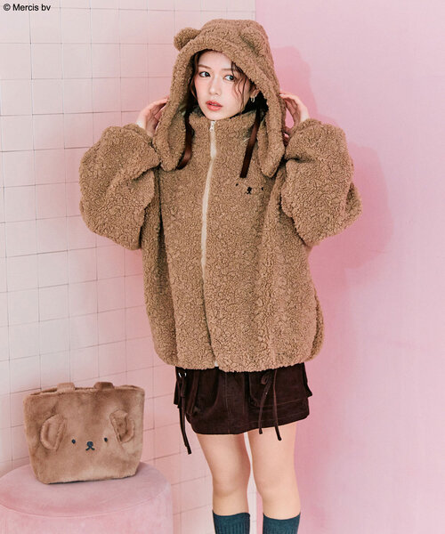 Miffy（ ミッフィー）の「miffyファーミニトートバッグ（トートバッグ・レディース・ブラウン/オフホワイト・FREE）」の5枚目の写真