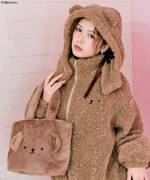 Miffy（ ミッフィー）の「miffyファーミニトートバッグ（トートバッグ・レディース・ブラウン/オフホワイト・FREE）」の4枚目の写真